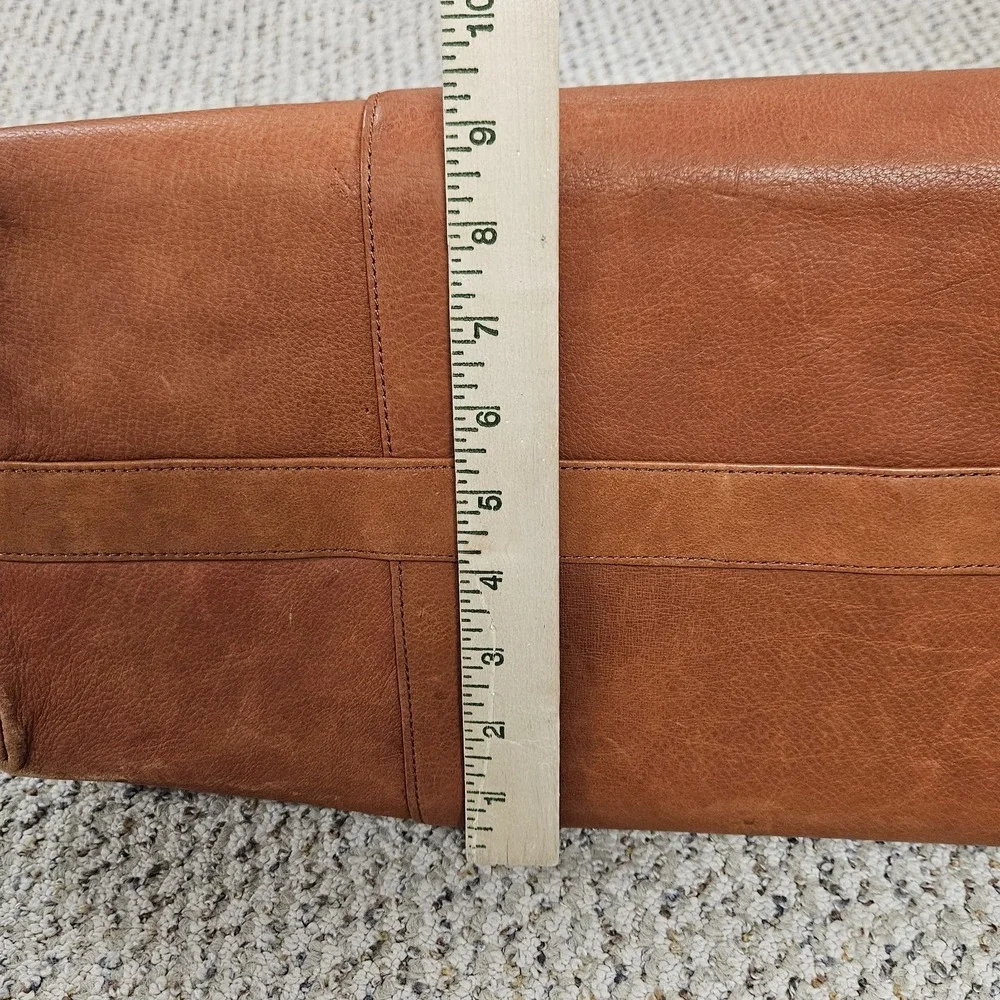 Promotional Canyon Outback Leather Goods  Golden‎ Brown Leather Dufflel  Travel